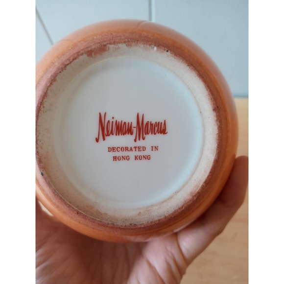 Vintage Neiman Marcus Porcelain Koi Ginger Jar - Picture 6 of 9